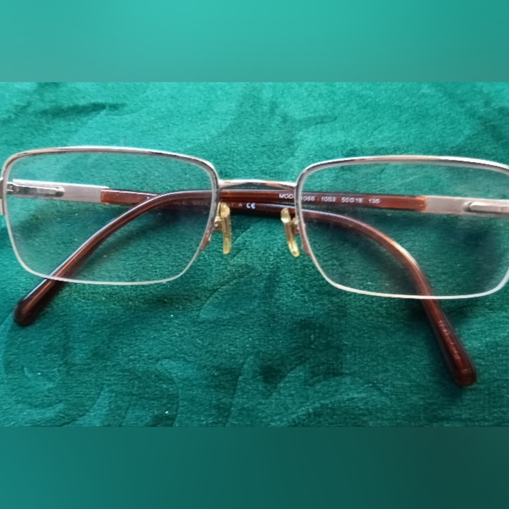 Versace Silver and Brown Glasses